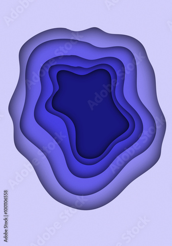 Paper cut background frame