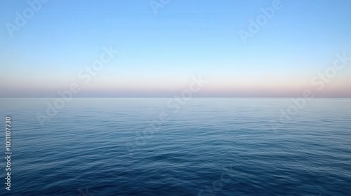 Expansive View of Calm Water and Clear Sky