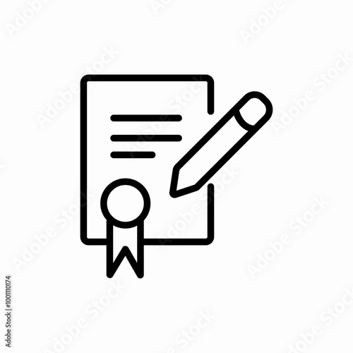 writing report icon sign vector photo