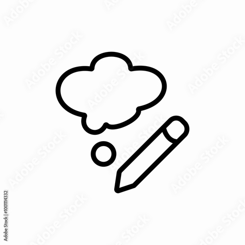 thinking something icon sign vector