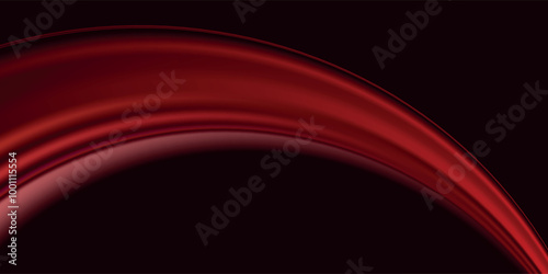 3d rendering of red abstract glass background