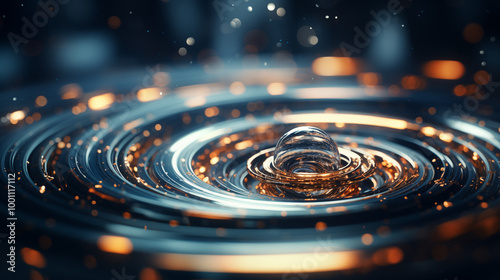 water drops on a glass