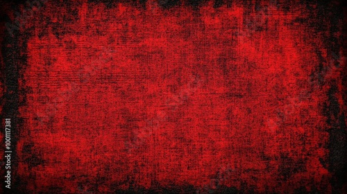 Dark Red Grunge Texture Background with Border photo