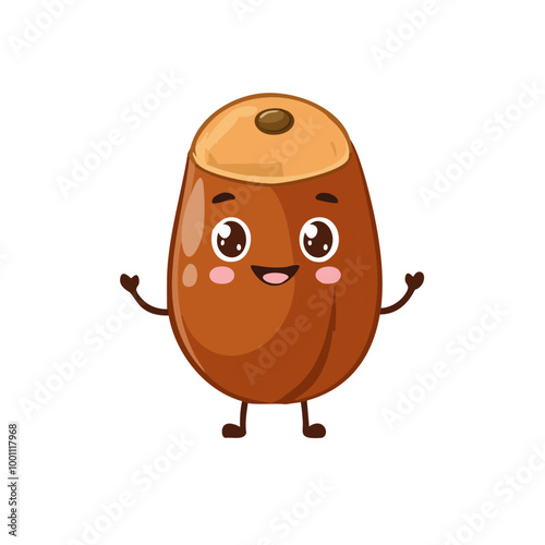 Date Cute Cartoon Fruit Fresh Animation Kawaii Healthy Character
