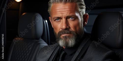businessman in car