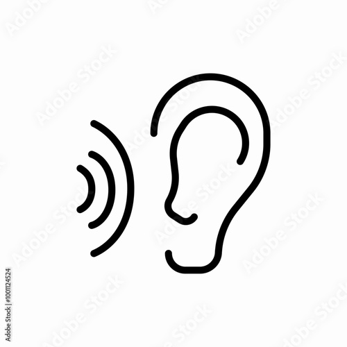 listen voice icon sign vector