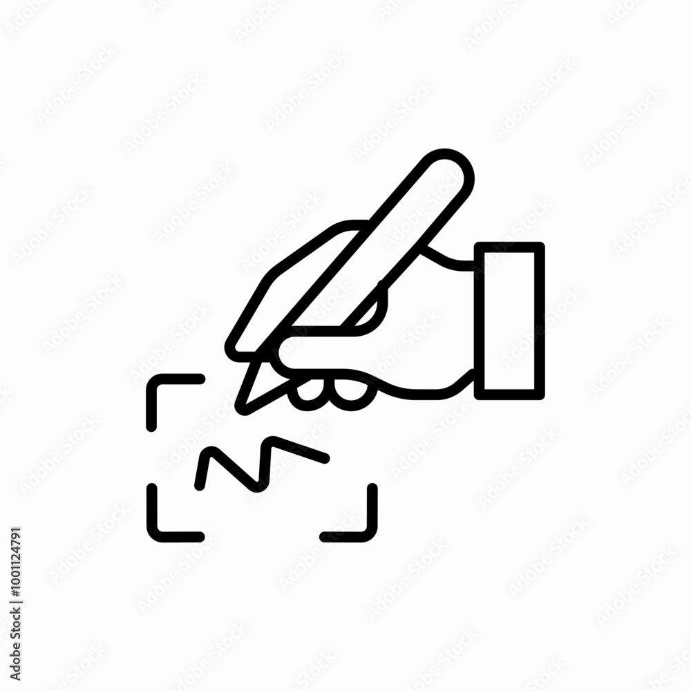signature autograph icon sign vector signature autograph icon sign vector