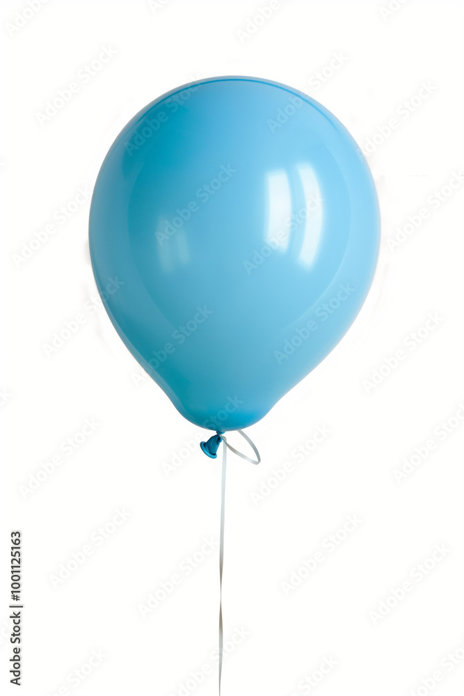 Blue balloon on white background, floating, celebrating, minimalist decoration, helium-filled party item, birthday, celebration, cheerful, simplicity concept Blue balloon on white background, floating, celebrating, minimalist decoration, helium-filled party item, birthday, celebration, cheerful, simplicity concept
