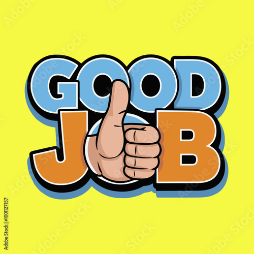 a simple good job typography