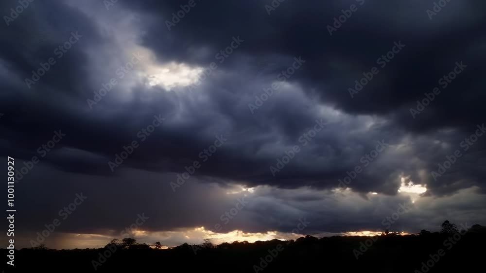 A Very Dark Sky Filled with Thick, Ominous Clouds, Capturing the Atmospheric Tension of an Impending Storm A Very Dark Sky Filled with Thick, Ominous Clouds, Capturing the Atmospheric Tension of an Impending Storm