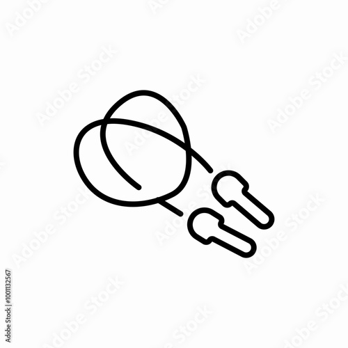 jump rope icon sign vector