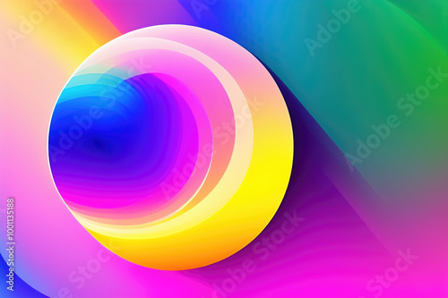 Multi-colored abstract background with various geometric shapes.
