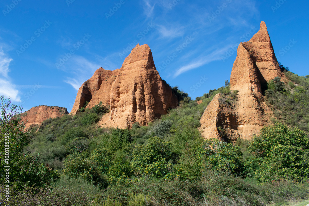 Parque natural de las minas romanas de Las Médulas, León, España Parque natural de las minas romanas de Las Médulas, León, España