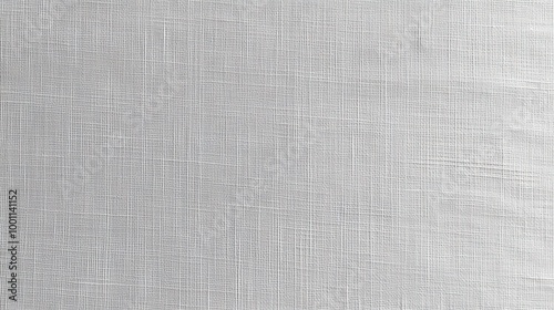 Soft White Linen Fabric Texture Background