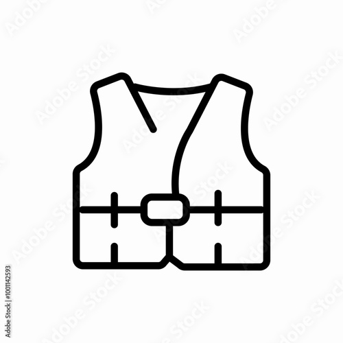 safety uniform icon sign vector