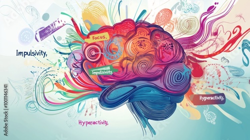 Colorful Brain Illustration