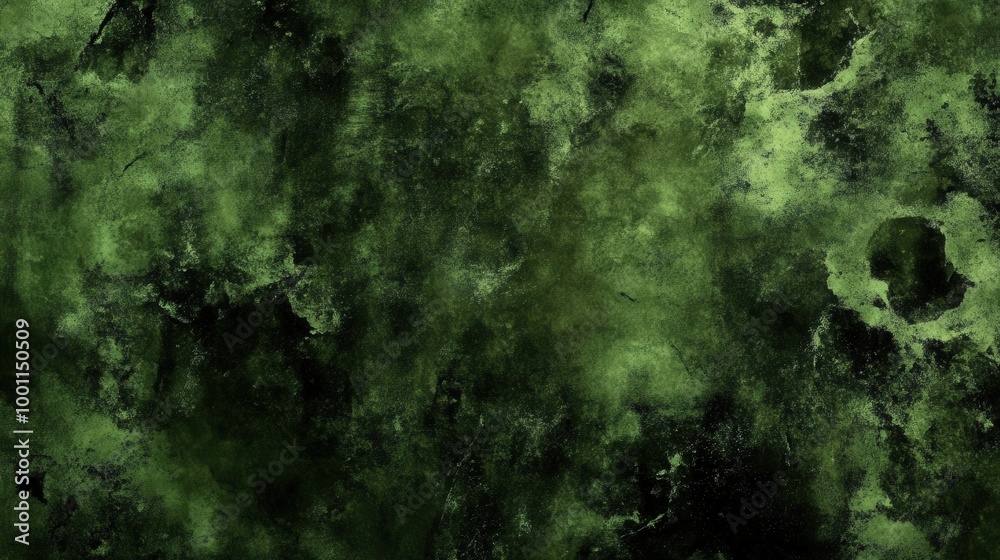 Fototapeta premium Dark Green Grainy Texture Background