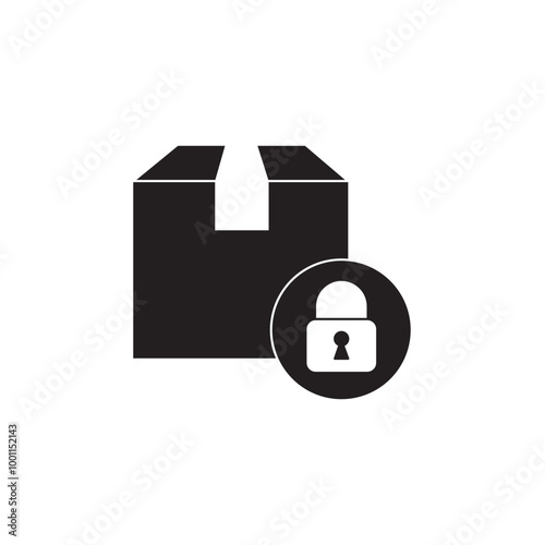 Parcel Protection Icon, Secure Parcel Packaging, Package Protection System, Shipping Safety Measures, Parcel Shielding, Safe Delivery Wrapping