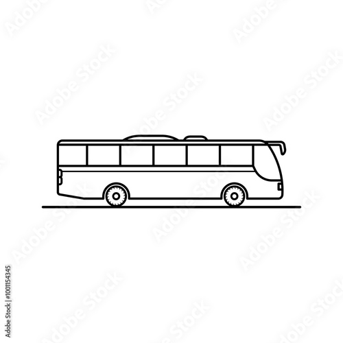 bus vector icon .