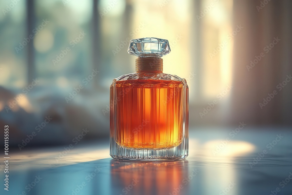 minimalistic closeup of an elegant perfume bottle set against a soft muted background the clean lines and sophisticated design speak to luxury and refinement ideal for a highend perfumery banner minimalistic closeup of an elegant perfume bottle set against a soft muted background the clean lines and sophisticated design speak to luxury and refinement ideal for a highend perfumery banner