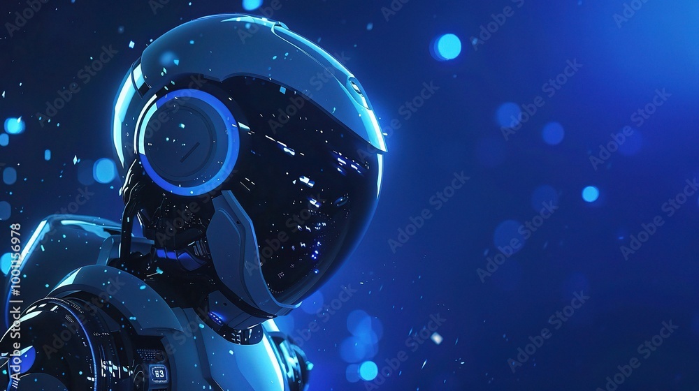 Stunning Blue Intelligent Robot Technology Background: A Futuristic and Advanced Vision. Explore the Possibilities Stunning Blue Intelligent Robot Technology Background: A Futuristic and Advanced Vision. Explore the Possibilities