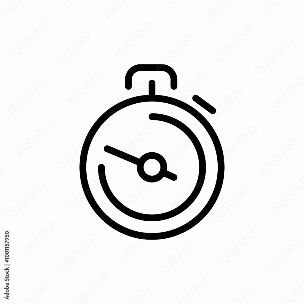 timer stopwatch icon sign vector timer stopwatch icon sign vector