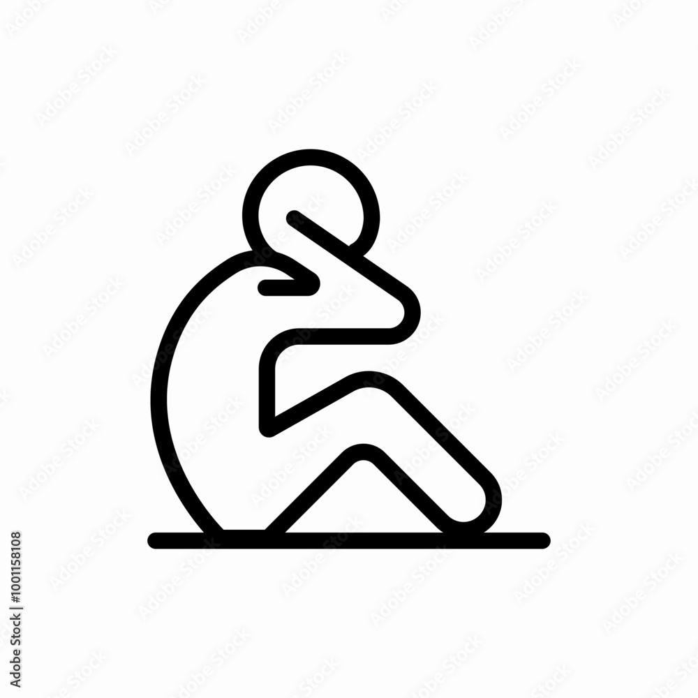workout abdominal exercise icon sign vector workout abdominal exercise icon sign vector