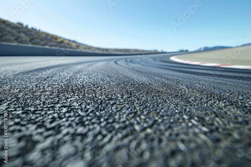 Wallpaper Mural Empty race track is winding through a mountain landscape Torontodigital.ca