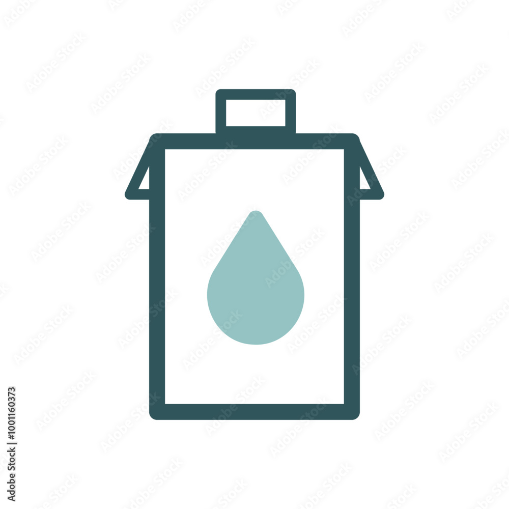 Milk box vector icon. Dairy product sign Milk box vector icon. Dairy product sign