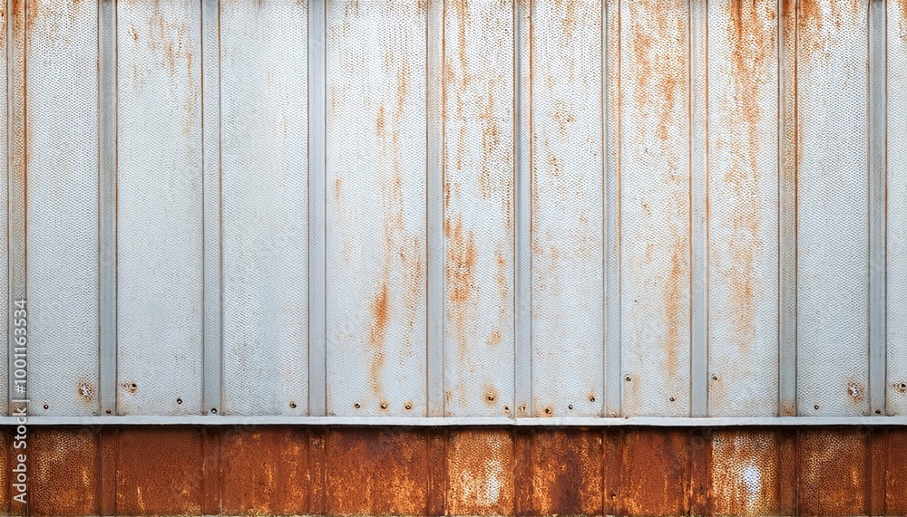 rusty bright white metal wall texture, with space for text, background panorama banner rusty bright white metal wall texture, with space for text, background panorama banner