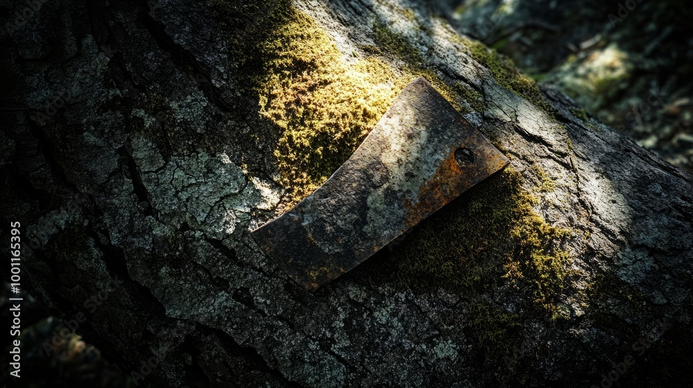 Textured Bark with Lichen Textured Bark with Lichen