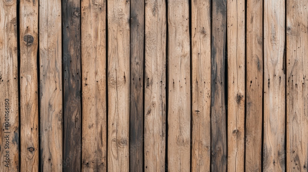 Fototapeta premium Textured wooden planks background, ideal for design and rustic aesthetics.