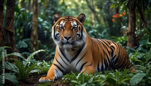 Obraz na płótnie tiger in the zoo w salonie