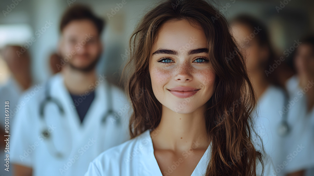 Portrait of Several Medical Professionals Including Doctors and Nurses
Portrait of Several Medical Professionals Including Doctors and Nurses