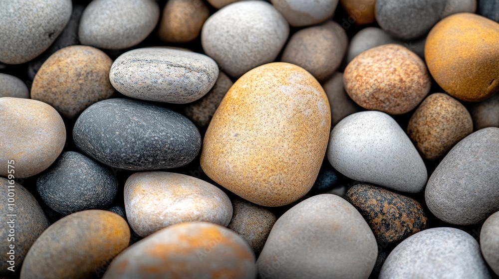Close Up of Smooth Pebbles Close Up of Smooth Pebbles