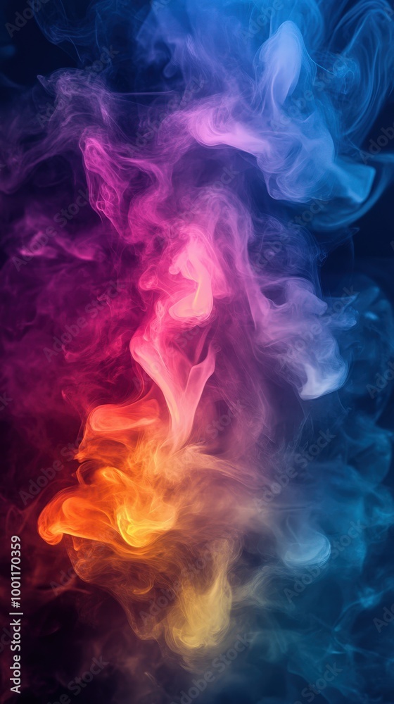 Abstract colorful energy light streaks against a dark background Abstract colorful energy light streaks against a dark background