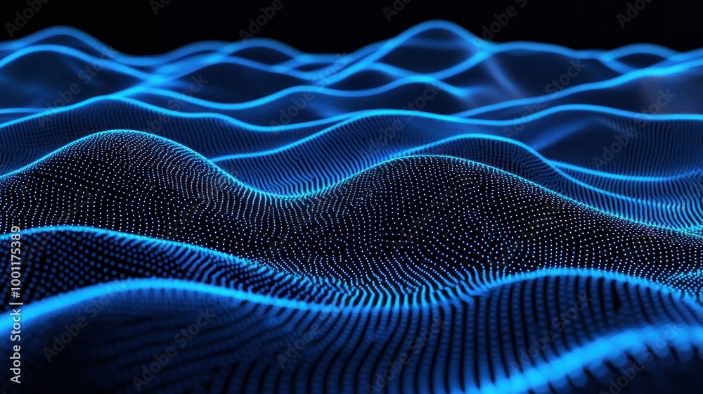 Abstract Blue Wavy Pattern Abstract Blue Wavy Pattern