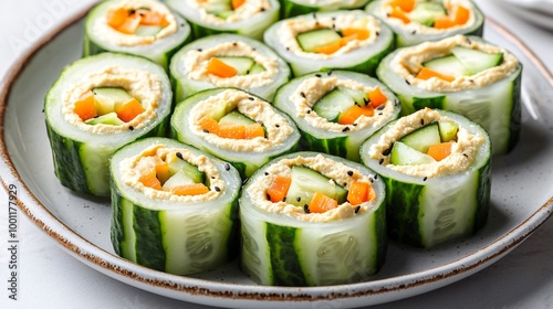 Delicious Cucumber Sushi Rolls: Healthy and Flavorful Plant-Based Snack Ideas