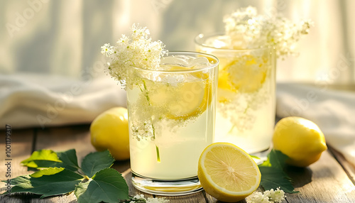 Elder flower lemonade