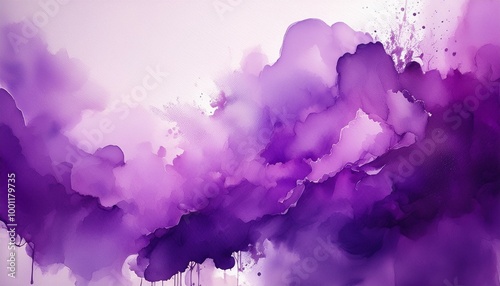 An abstract and colorful purple watercolor background, reminiscent of a vibrant painting, adds a touch of artistic flair and sophistication to any design or project