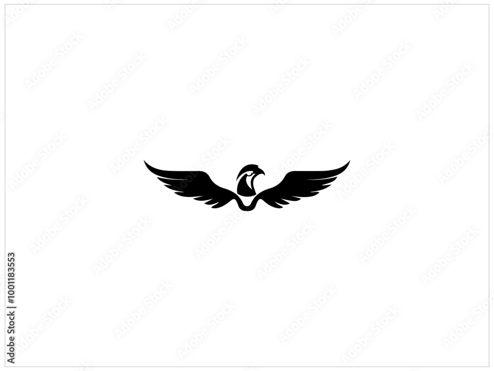 Fototapeta premium FALCON logo design ,vector, isolate template, illustration, which contain a brand identity .