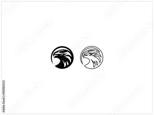 FALCON logo design ,vector, isolate template, illustration, which contain a brand identity . photo