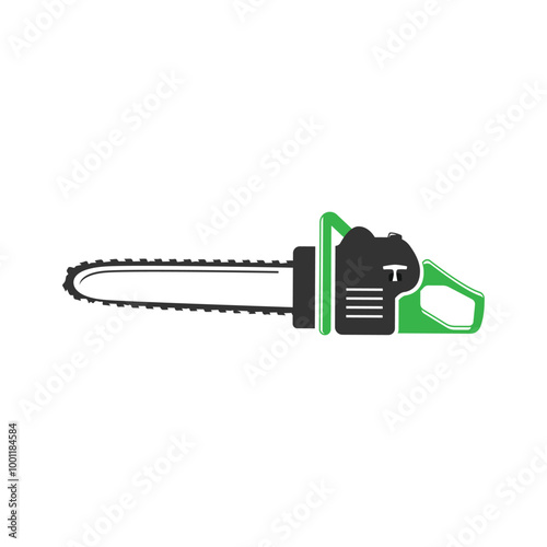 Professional chainsaw concept vector