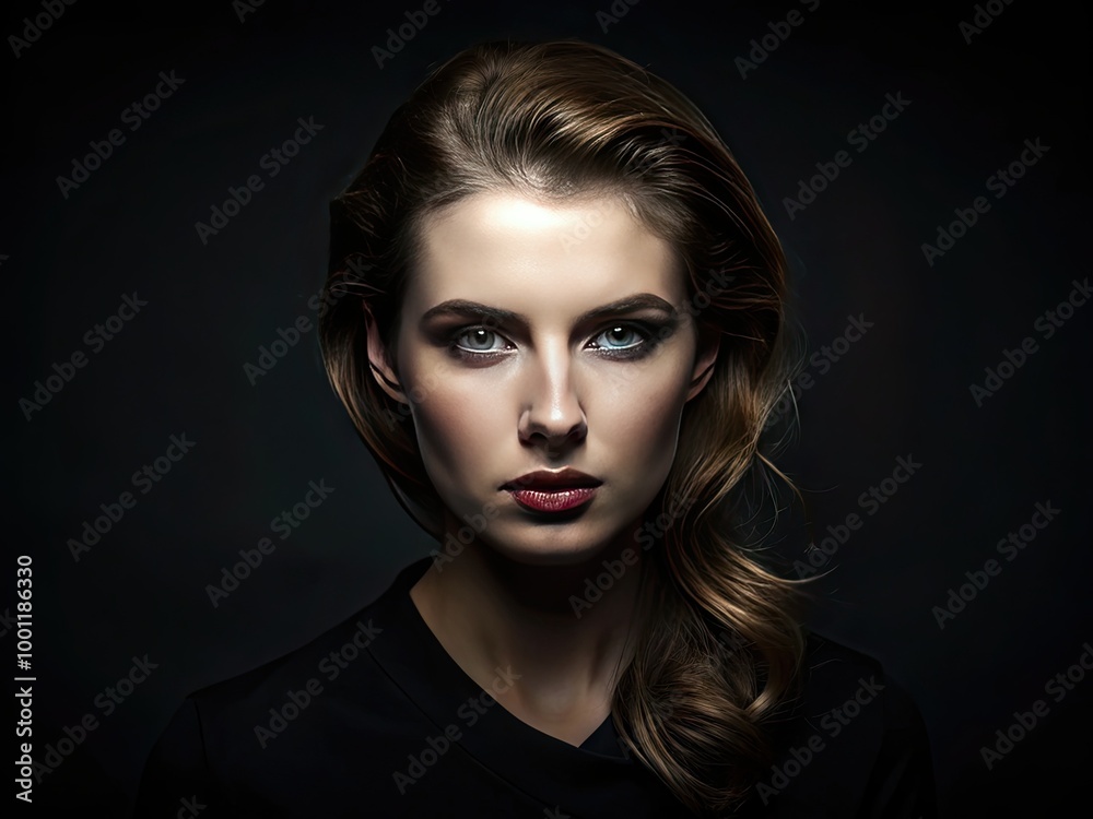 Dark, sleek, and sophisticated, this studio shot features a flawless, stark black background, providing the ultimate contrast for highlighting any subject or object.