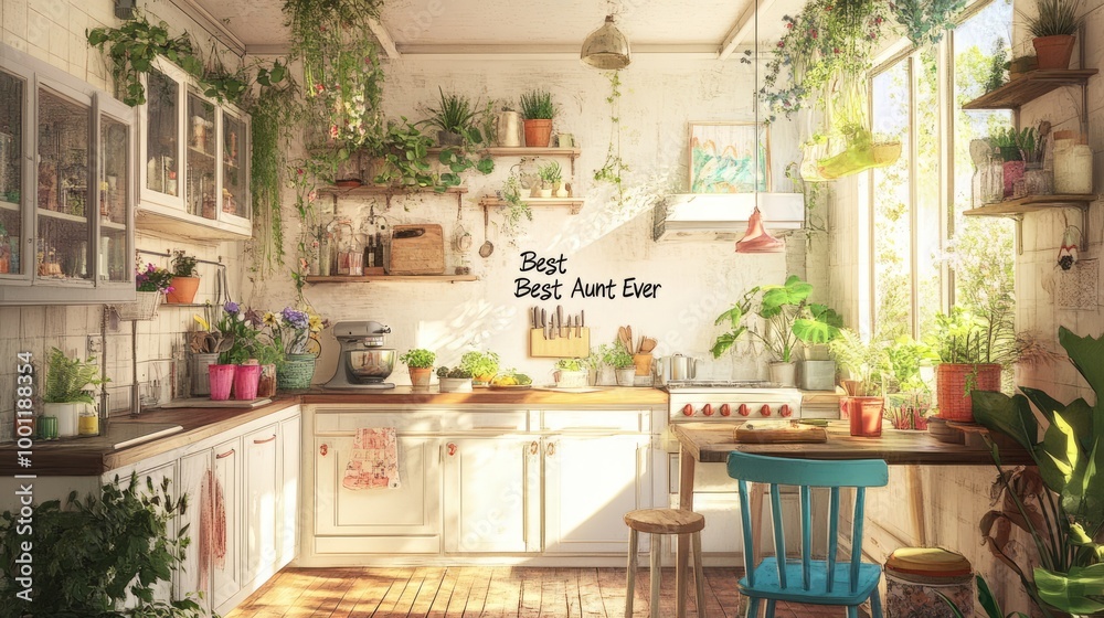 Cozy Green Kitchen