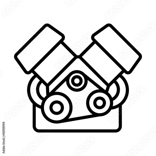 Engine Diagnostics line icon