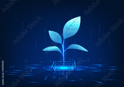 Smart Farm Technology, AI-powered Plants, Showcase Green Technology Innovations That Are Developed to Reduce Harmful Impacts on the Environment