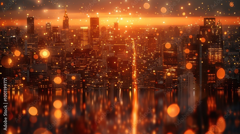 Naklejka premium Silver Glitter Lights Background. Vintage Sparkle Bokeh Focus. Defocused.