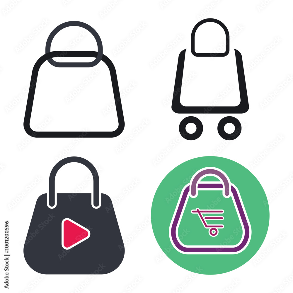 Bag Logo Template Icon Bag Logo Template Icon
