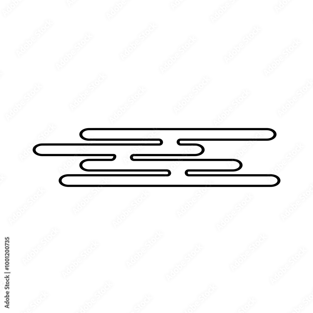 Cloud Japanese, Chinese. Asian elements. Pattern cloud for design prints. Clouds cartoon isolated on white background. Cloud Japanese, Chinese. Asian elements. Pattern cloud for design prints. Clouds cartoon isolated on white background.
